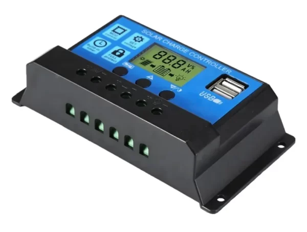 Controler/Regulator de incarcare panou solar, 12 - 24V, 30A, mini dual USB-Airmax