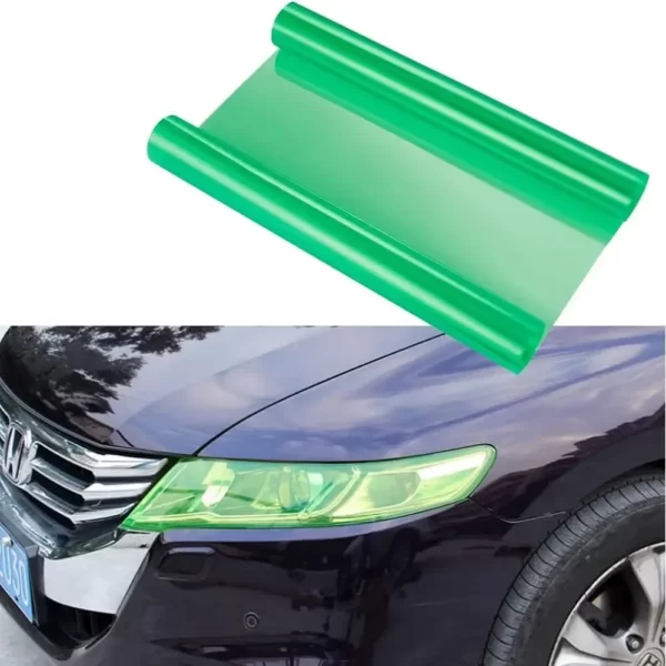 Folie protectie faruri / stopuri auto - Verde (pret/m liniar)-Airmax