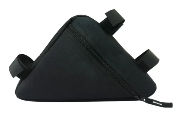 Geanta triunghiulara pentru cadru bicicleta, 25 x 19 x 18 cm, culoare neagra-Airmax