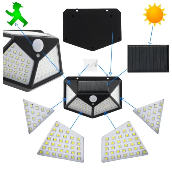 Lampa Solara LED cu senzor crepuscular si senzor de miscare-Airmax