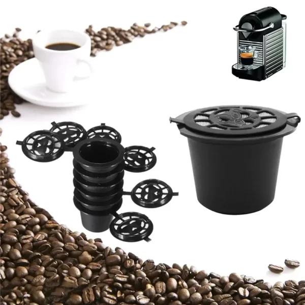 Set 5 capsule reutilizabile pentru Aparatele de Cafea Nespresso (Espressoare Nespresso)-Airmax