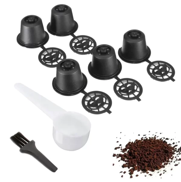Set 5 capsule reutilizabile pentru Aparatele de Cafea Nespresso (Espressoare Nespresso)-Airmax